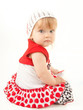 Photo: studio shot of blond little baby girl studio shot of blond little baby girl