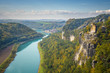 Saxon Switzerland view from Bastei to Wehlen