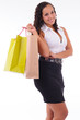 Photo: beautifulwoman with two shopping bags beautifulwoman with two shopping bags