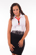 Photo: hostess with congress badge hostess with congress badge