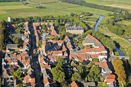 Photo: Areal view of the Dutch town Buren in the Betuwe Areal view of the Dutch town Buren in the Betuwe