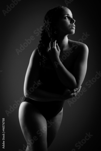 Photo: low key portrait of sensual woman low key portrait of sensual woman