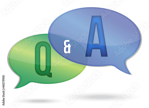 Illustration: question and answer question and answer