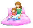 Vector: mom and kid mom and kid