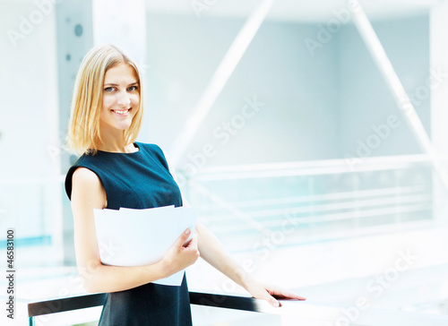 Photo: young pretty business woman... young pretty business woman...