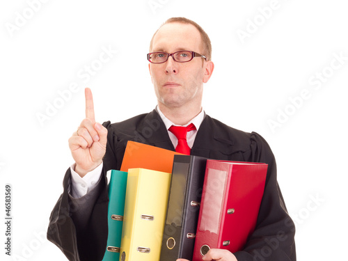 Photo: Lawyer with a lot of work Lawyer with a lot of work