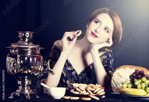 Photo: Portrait of beautiful rich russian women. Portrait of beautiful rich russian women.