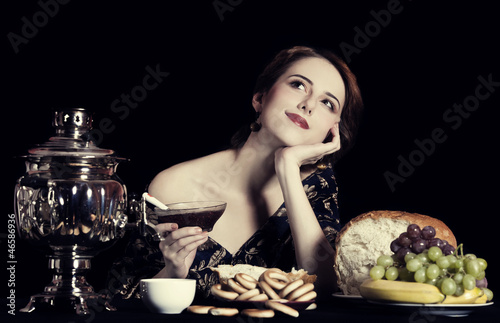 Photo: Portrait of beautiful rich russian women. Portrait of beautiful rich russian women.