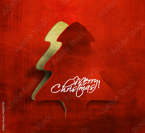 Vector: grunge christmas tree, design, vector illustration. grunge christmas tree, design, vector illustration.