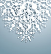 Vector Overlapping Snowflakes