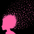 Hairdress girl head