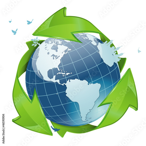 Vector: Environment and Ecology Concept Environment and Ecology Concept