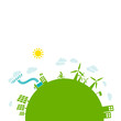 Vector: Green energy - sustainable development concept Green energy - sustainable development concept