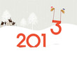 Birds bringing the 2013, happy new year