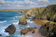 Bedruthan Steps Cornwall England UK
