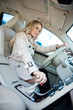 woman driver in car