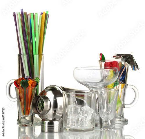 Photo: Cocktail shaker and other bartender equipment Cocktail shaker and other bartender equipment