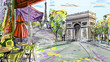 Paris street - illustration