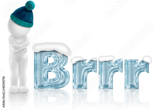 Illustration: brrr...it's cold here! brrr...it's cold here!