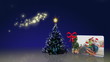 Christmas tree and family's animation