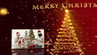 Christmas tree and family's unpacking gifts animation