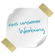 Hinweis - aus unserer Werbung