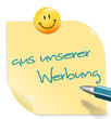 Hinweis - aus unserer Werbung