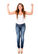 Excited woman