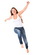 Woman jumping