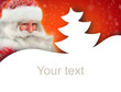 Christmas and New Year background with Santa Claus. Lots of copy