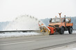 Winter road snow removal
