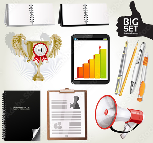 Vector: Big set design elements for your advertising 1 Big set design elements for your advertising 1