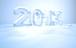 New Year's Eve 2013 - 3d rendered ice numbers