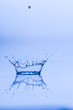 Wassertropfen beim Aufprall