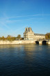 Vista della Senna e del Louvre, Parigi, Francia
