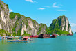 Floating village and boats