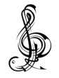Notenschlüssel "String"