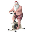 Illustration: Santa Fitness - Stationary Bike Santa Fitness - Stationary Bike