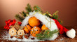 Christmas Composition With Ora...