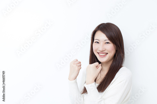 Photo: 喜ぶ女性 喜ぶ女性