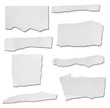 white paper ripped message background