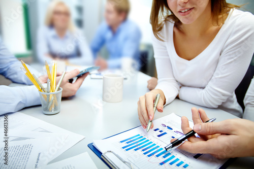 Photo: Analyzing market Analyzing market