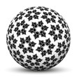 Vector: Weiße Kugel, Schwarz, Weiß, Schwarz-Weiß, Eisblume, Schneeflocke Weiße Kugel, Schwarz, Weiß, Schwarz-Weiß, Eisblume, Schneeflocke