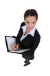 Portrait of a busy accountant