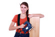 woman parquet layer