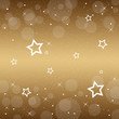 Festive gold Christmas with stars