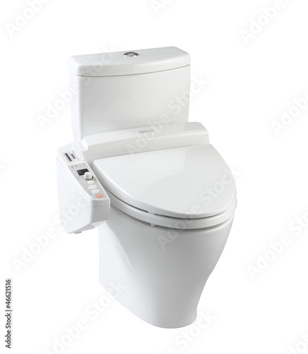 Photo: Hygienic and high technology of the toilet bowl for bathroom Hygienic and high technology of the toilet bowl for bathroom