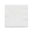 Blank paper napkin isolated on white background with copy space