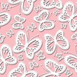 seamless background with butterflies