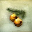 Vector: Christmas decorations, old-style Christmas decorations, old-style